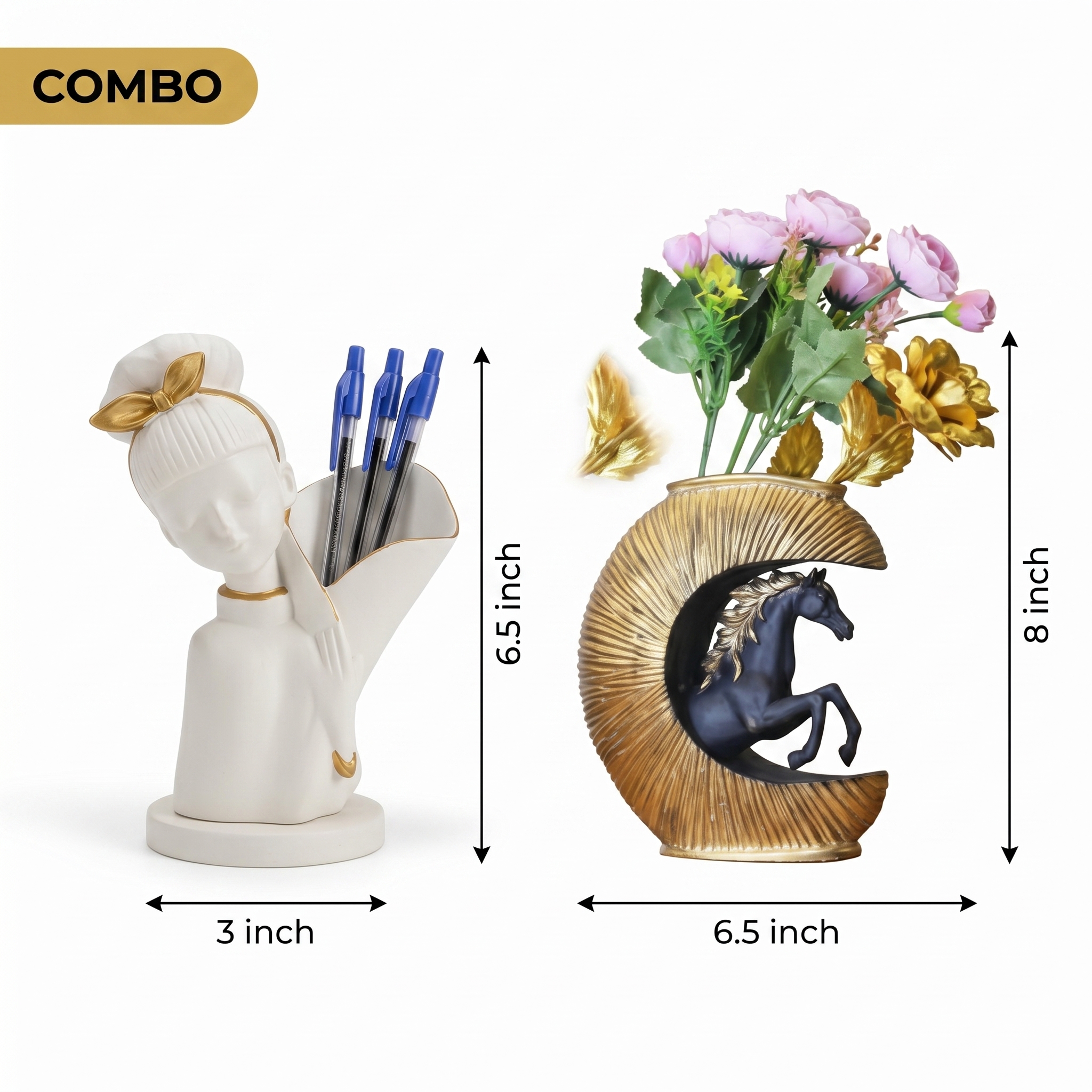 Horse Vase & Pen Holder Combo - Image 5