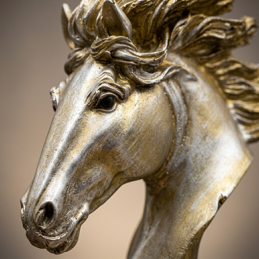 Majestic Horse Head Decorative Sculpture | Luxury Horse Statue for Home & Office Decor - Image 7