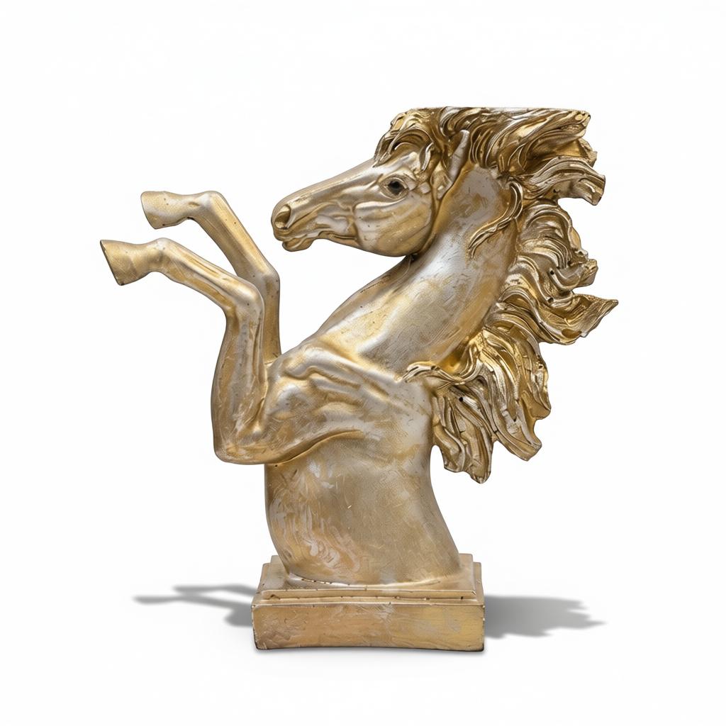 Rising Stallion Horse Sculpture | Luxury Horse Statue for Home & Office Decor - Image 2