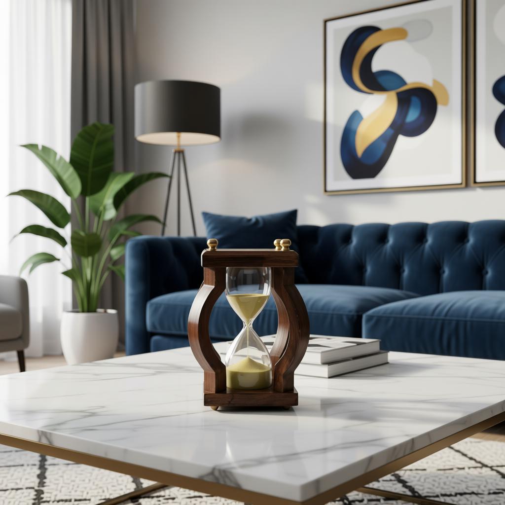 Wooden Chess Sand Timer Hourglass | Premium Wooden Decorative Hourglass - Image 3