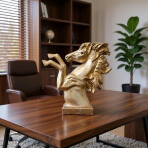 Rising Stallion Horse Sculpture | Luxury Horse Statue for Home & Office Decor