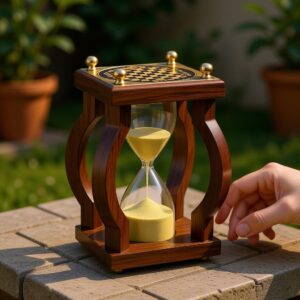 Wooden Chess Sand Timer Hourglass | Premium Wooden Decorative Hourglass