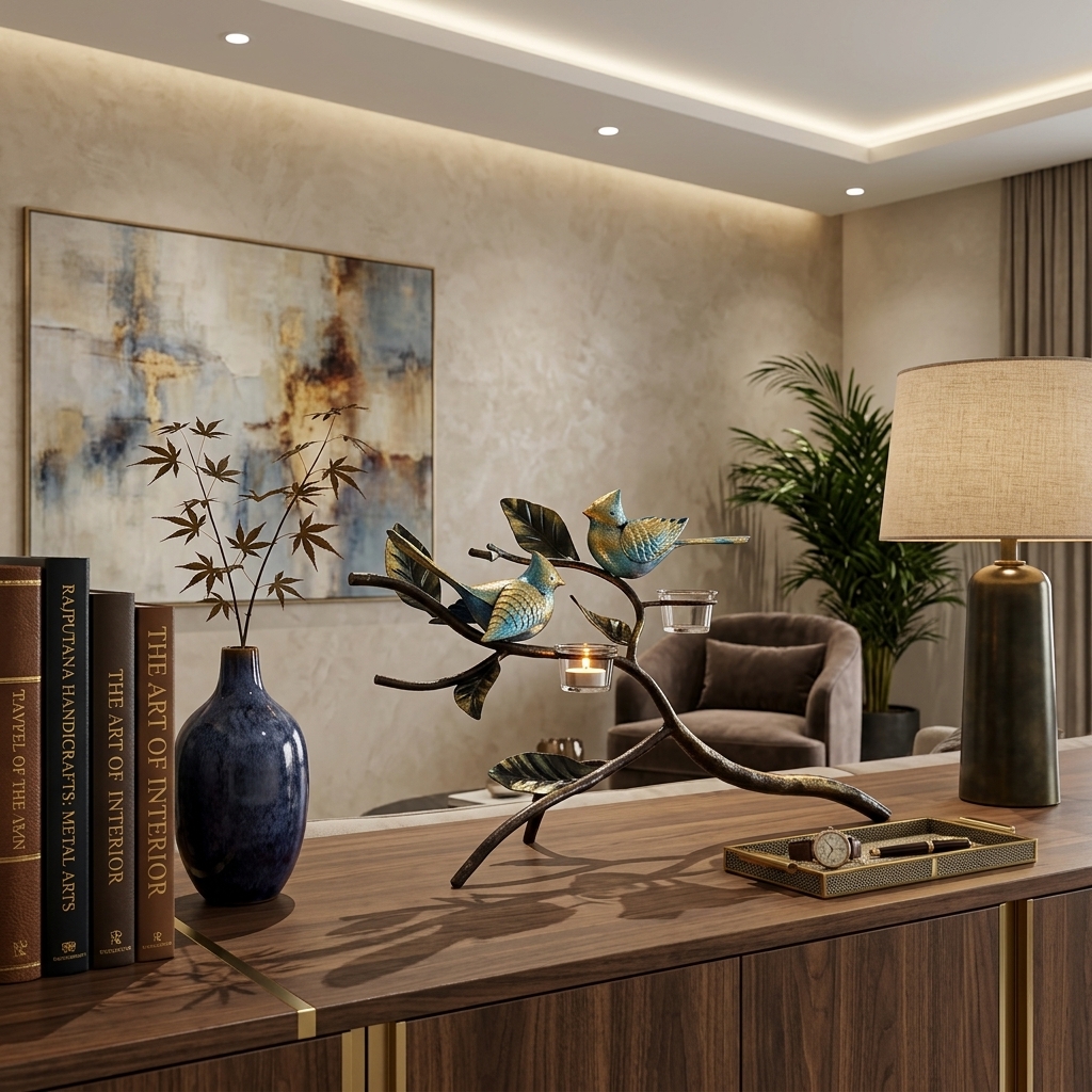 2 Bird Plant Table Decor - Image 5