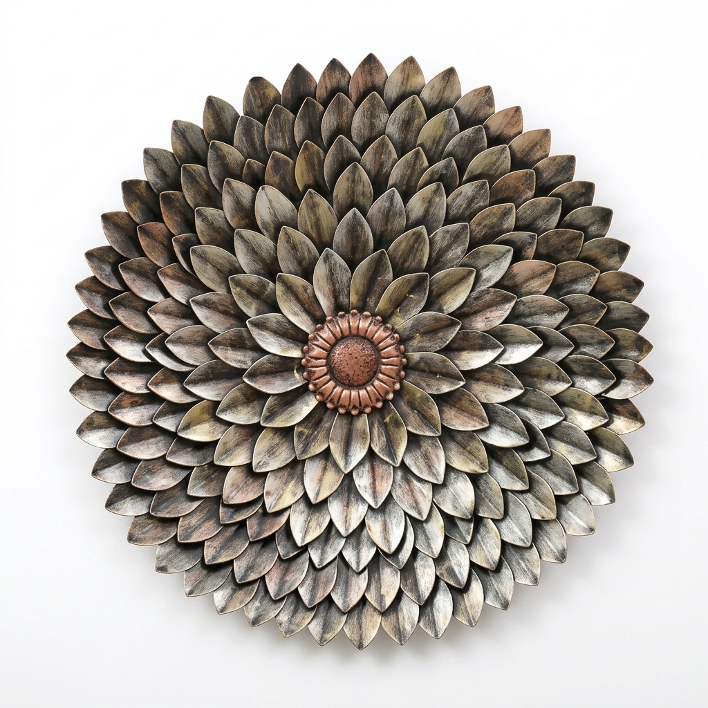 B Ton Daisy Metal Wall Decor