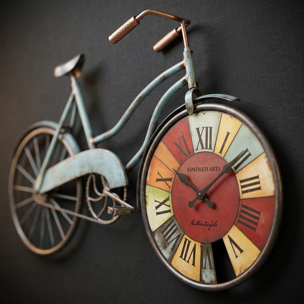 Blue Cycle With Time Wall Clock - Image 2