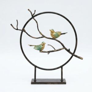 2 Bird in Circle Table Decor