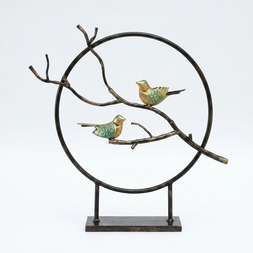 2 Bird in Circle Table Decor