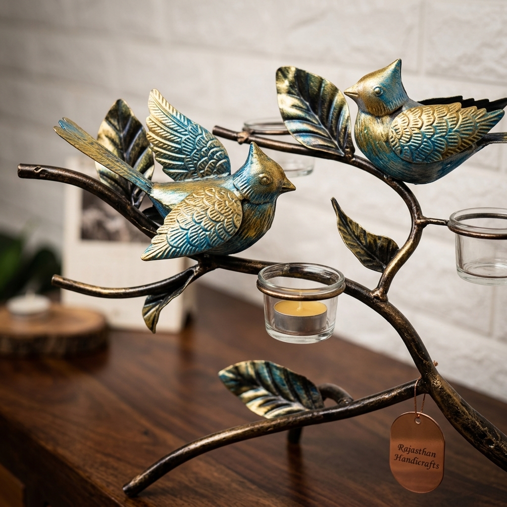 2 Bird Plant Table Decor - Image 4