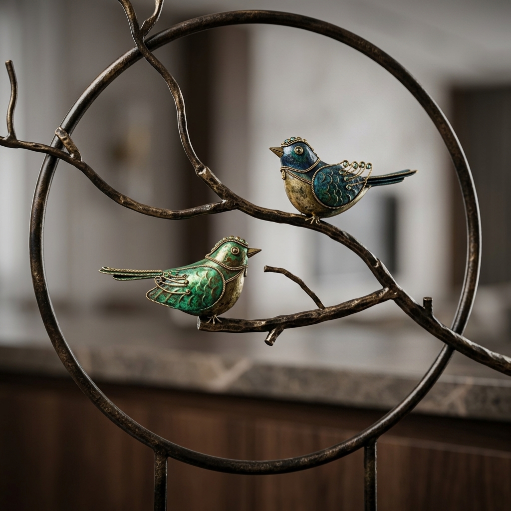 2 Bird in Circle Table Decor - Image 4