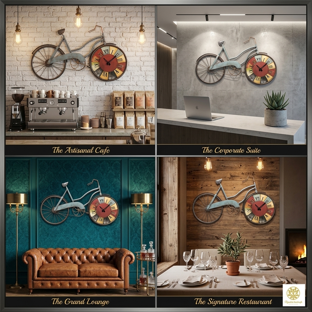 Blue Cycle With Time Wall Clock - Image 3