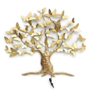 Butterfly Tree Wall Decor (Gold)