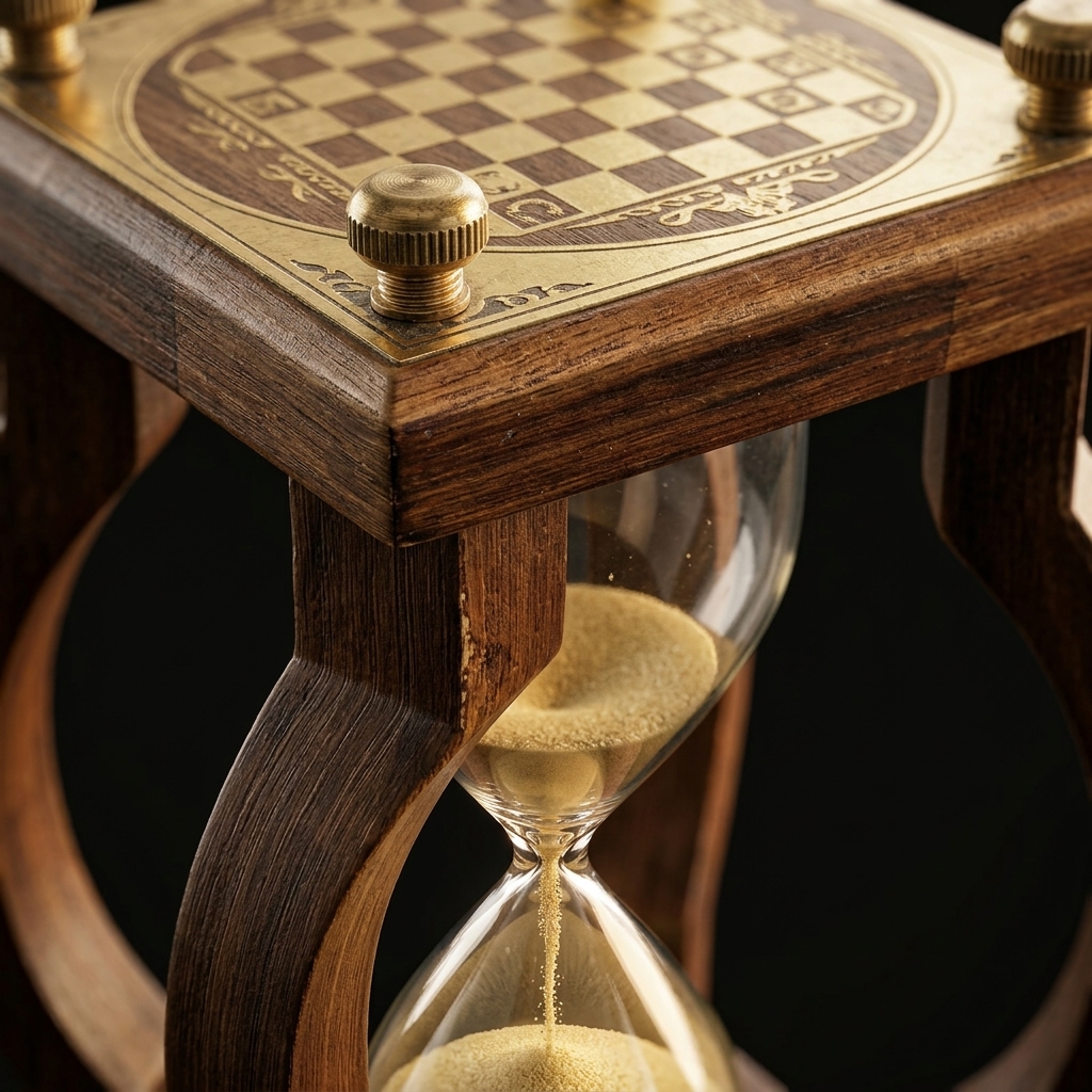 Wooden Chess Sand Timer Hourglass | Premium Wooden Decorative Hourglass - Image 6