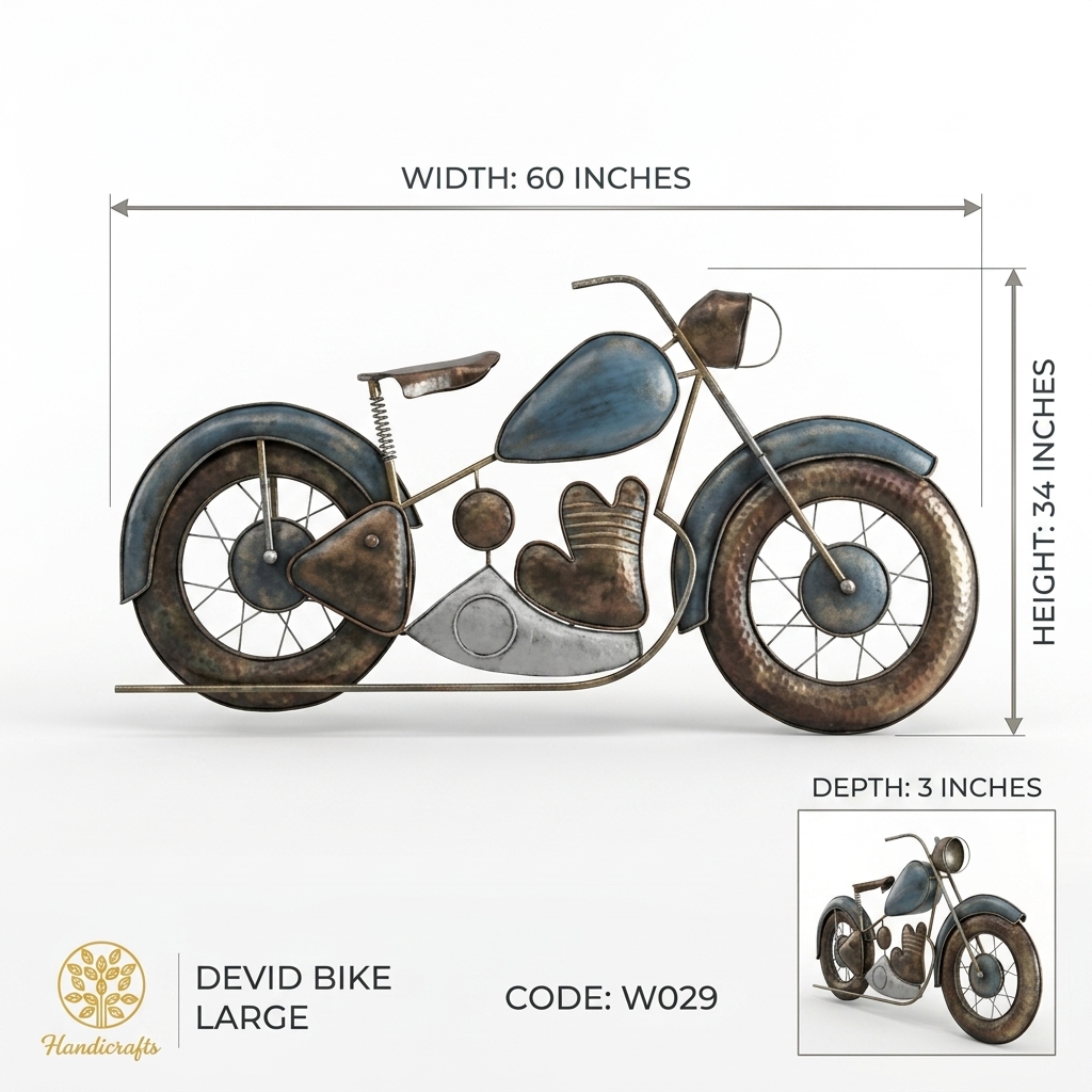 Devid Bike Collection Wall Decor (Large) - Image 2