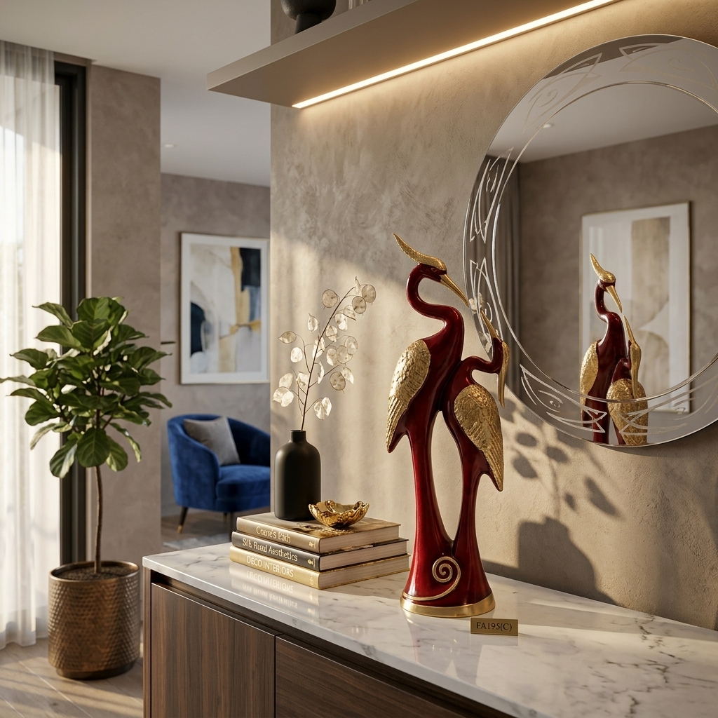 Elegant Crane Décor (Wine Red Edition) - Image 6