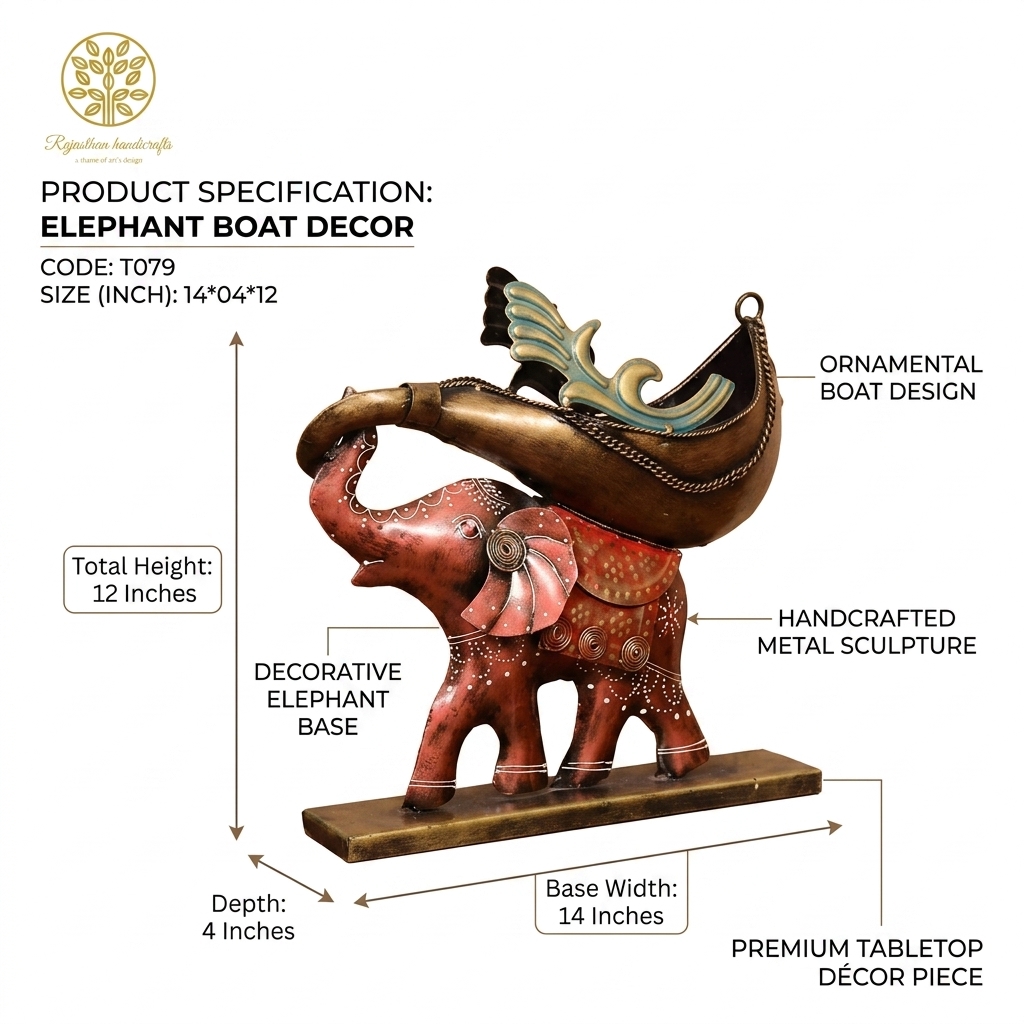 Elephant Boat Decor - Image 6