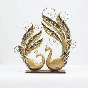 2 Peacock Mosaic Table Decor