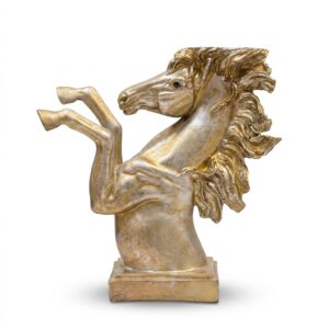 Rising Stallion Horse Sculpture | Luxury Horse Statue for Home & Office Decor
