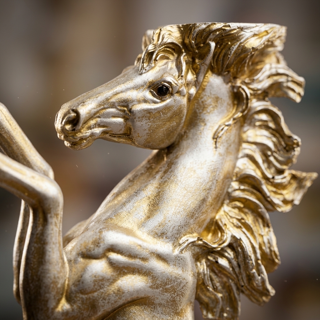 Rising Stallion Horse Sculpture | Luxury Horse Statue for Home & Office Decor - Image 9