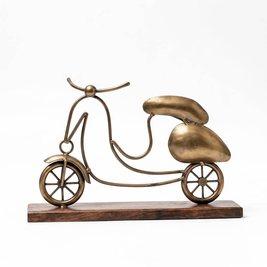 Table Décor Scooter | Handcrafted Vintage Iron Decorative Showpiece - Image 2