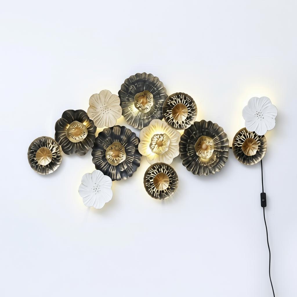 ZX Decor | Handcrafted Floral LED Wall Art - Image 2