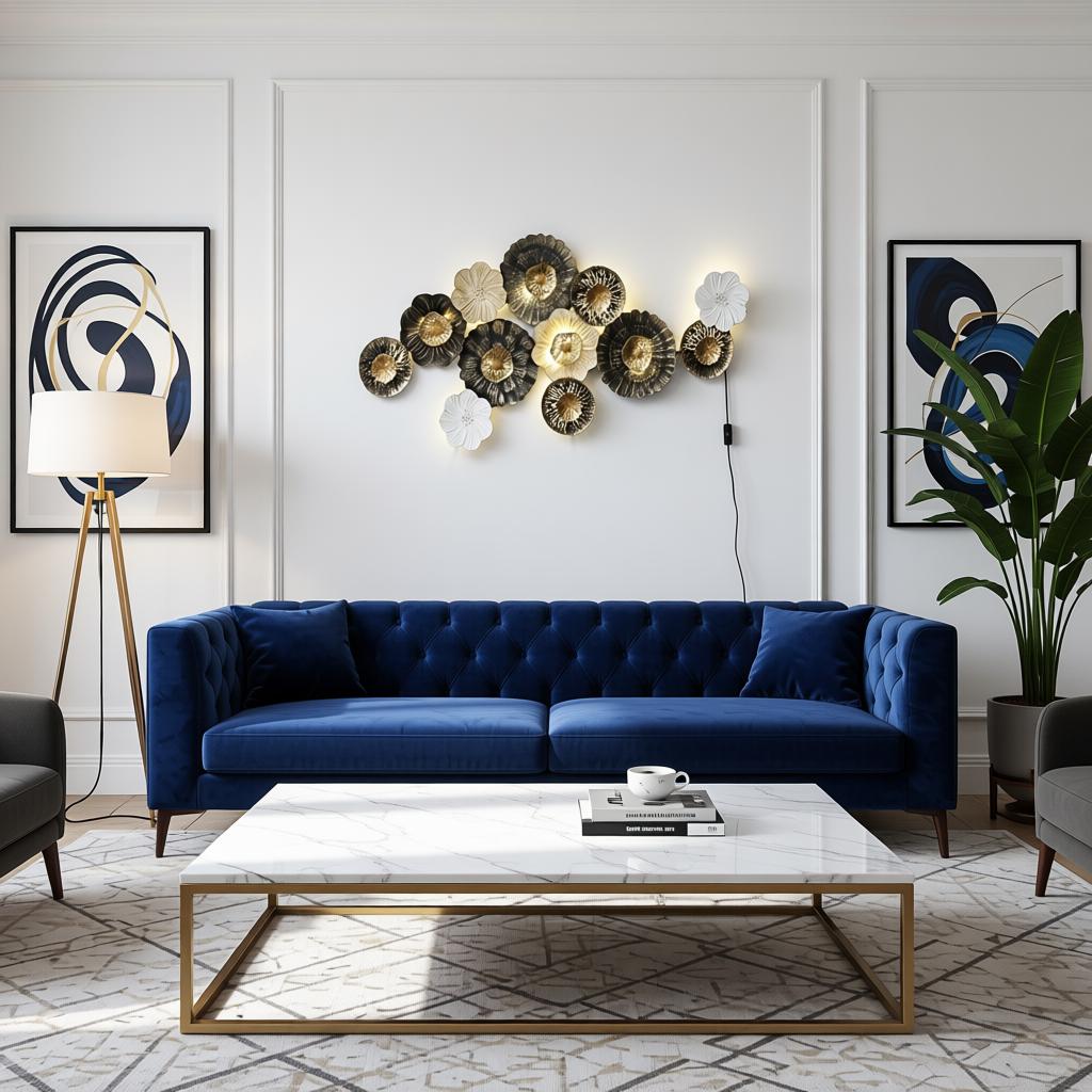 ZX Decor | Handcrafted Floral LED Wall Art - Image 3