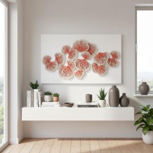 Trilo Decor Wall Art | Handcrafted Floral Metal Wall Décor