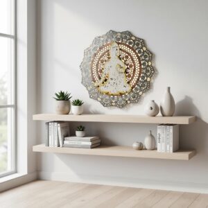 Meditation Buddha LED Wall Decor | Handcrafted Metal Wall Art with Warm LED Backlight