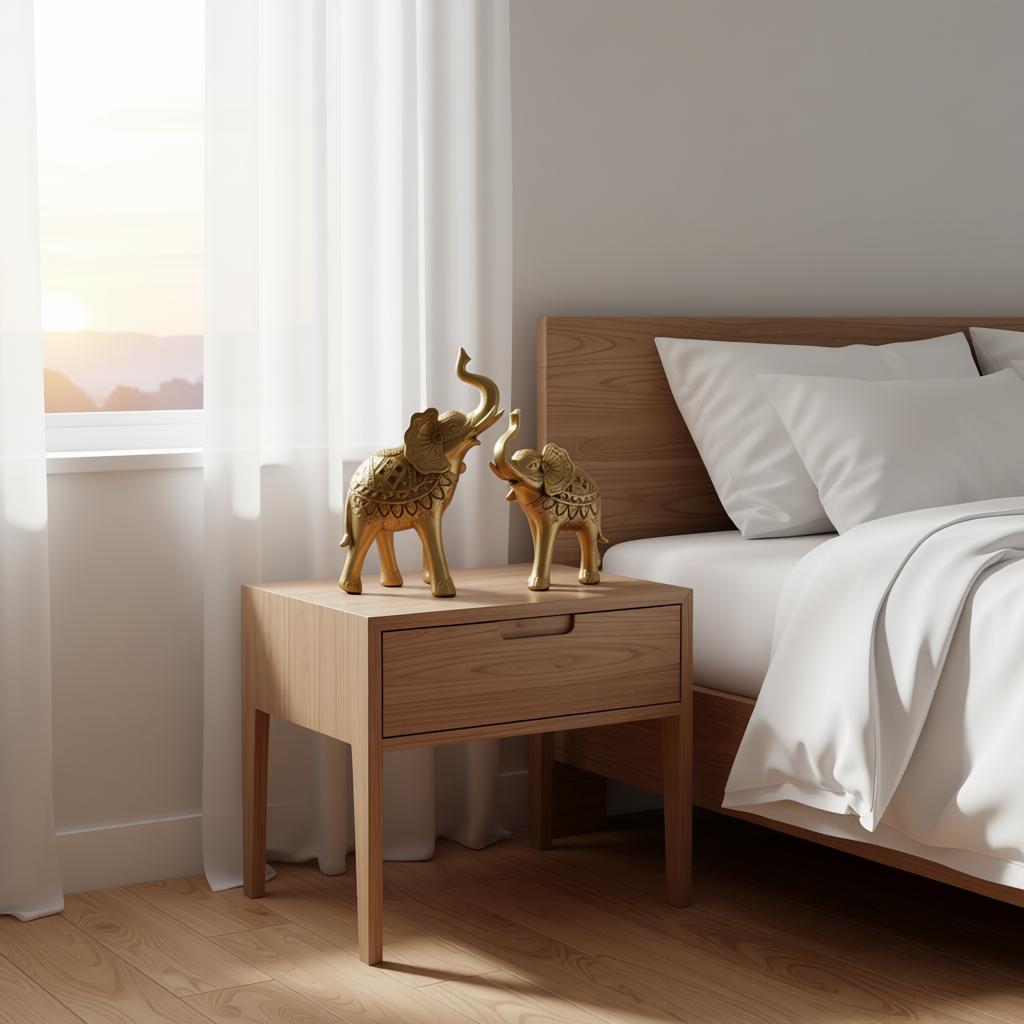 Royal Golden Elephant Statue Set | Lucky Elephant Table Decor for Home & Office - Image 7