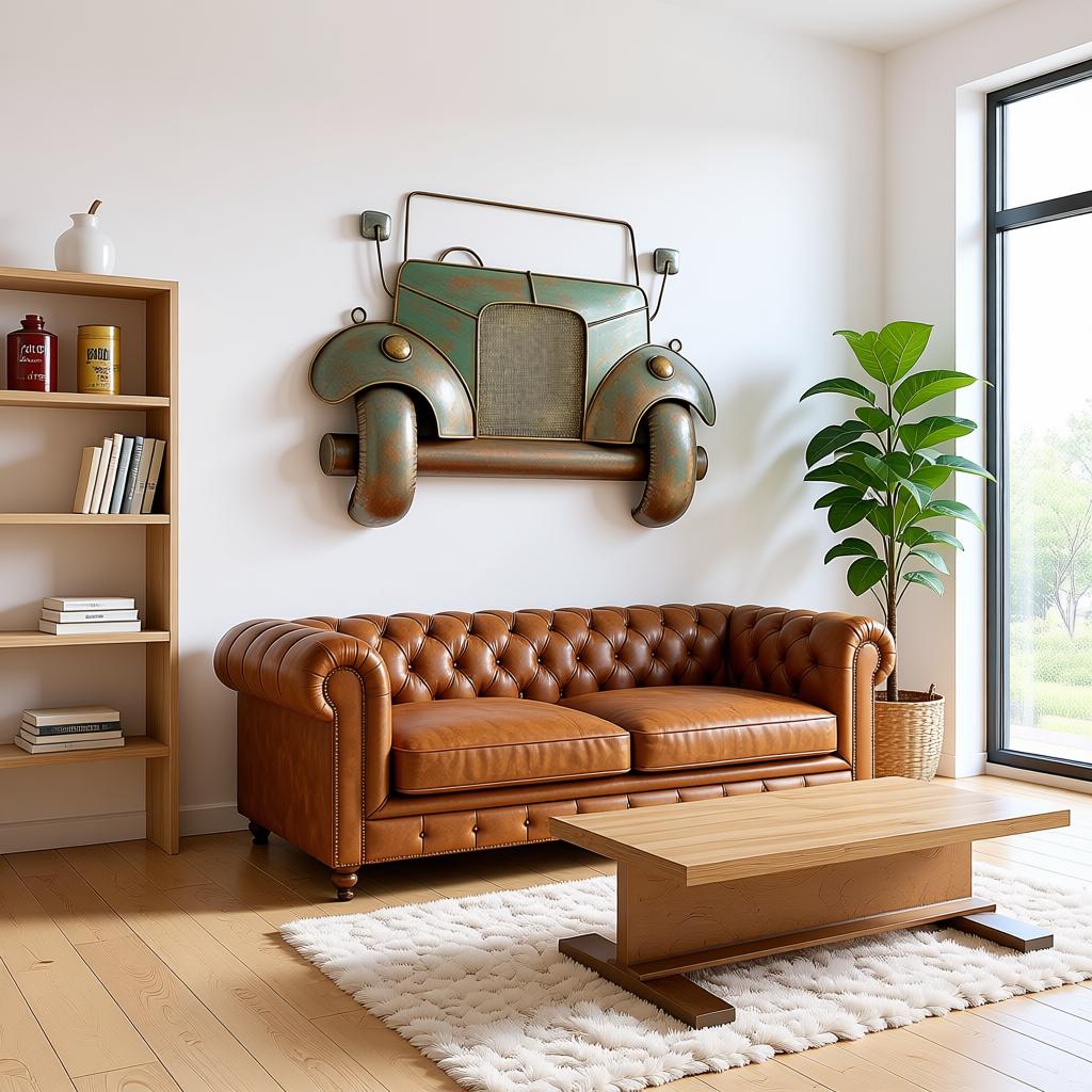 Vintage Metal Jeep Wall Art | Handcrafted Classic Car Wall Décor - Image 8