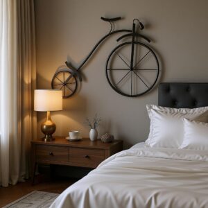 Vintage Bicycle Wall Decor | Handcrafted Metal Bicycle Wall Art
