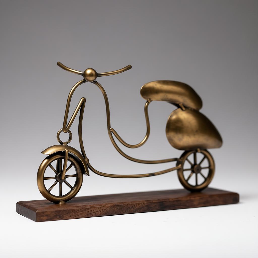 Table Décor Scooter | Handcrafted Vintage Iron Decorative Showpiece - Image 5