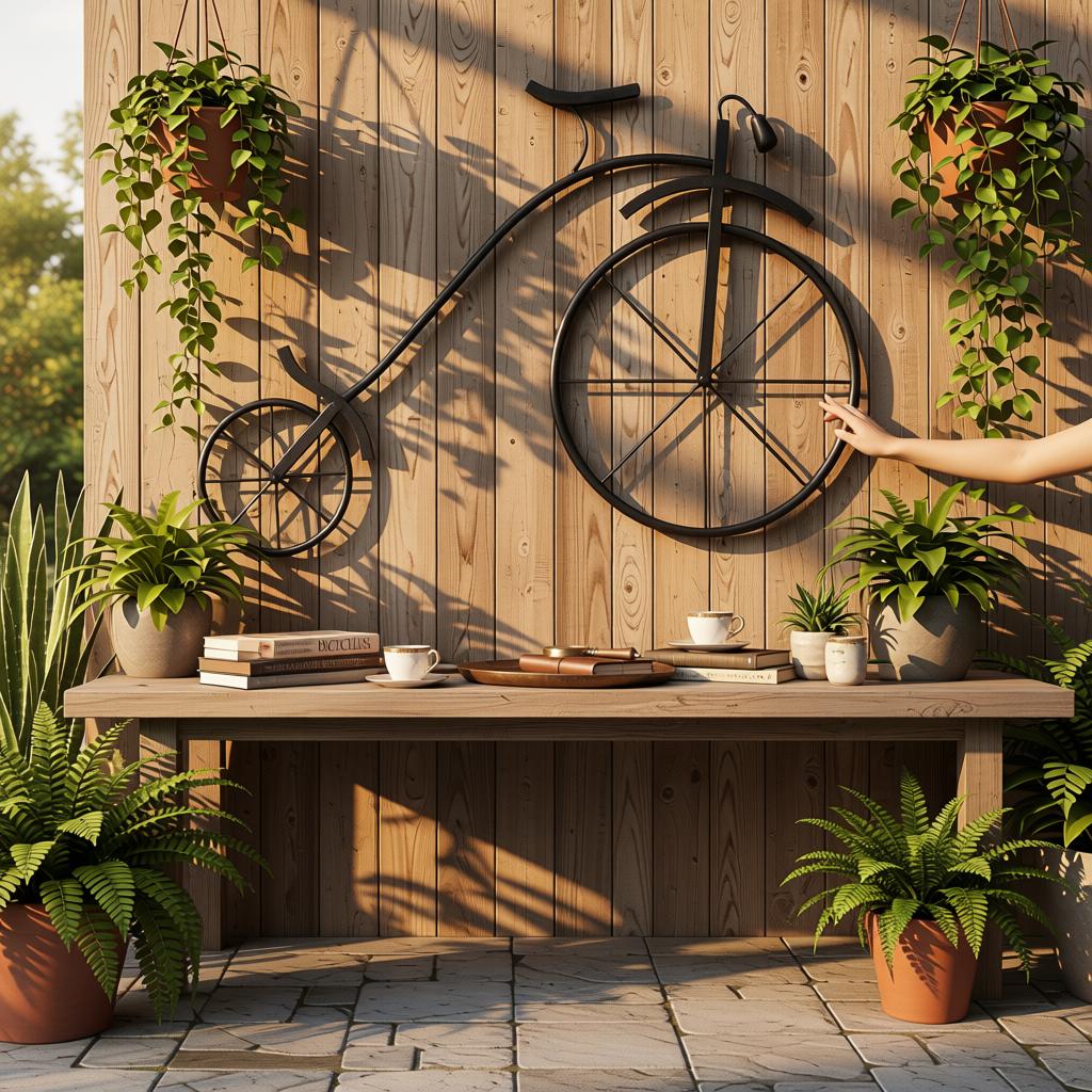 Vintage Bicycle Wall Decor | Handcrafted Metal Bicycle Wall Art - Image 6
