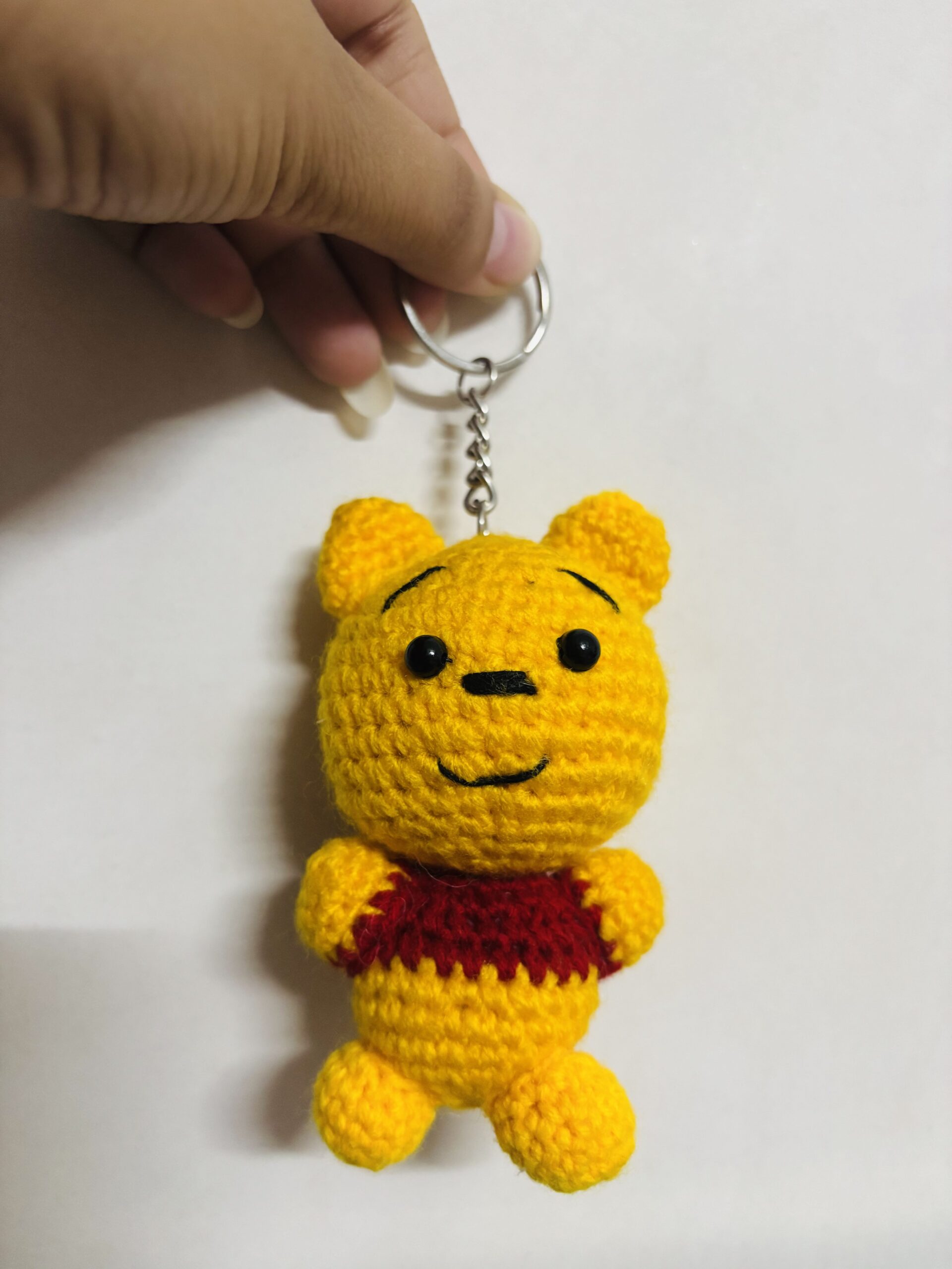 Crochet Bear Keychain | Handmade Amigurumi Bear Keychain - Image 2