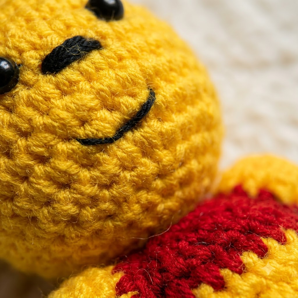 Crochet Bear Keychain | Handmade Amigurumi Bear Keychain - Image 3