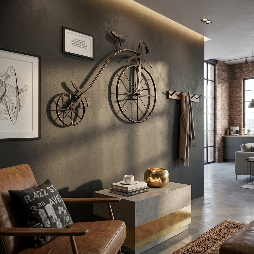 Vintage Bicycle Wall Decor | Handcrafted Metal Bicycle Wall Art - Image 7