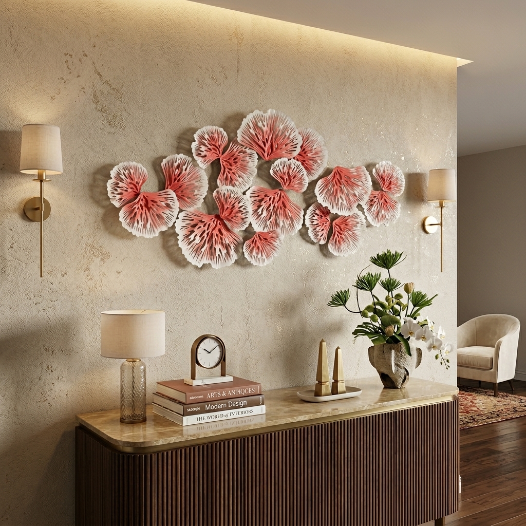 Trilo Decor Wall Art | Handcrafted Floral Metal Wall Décor - Image 5