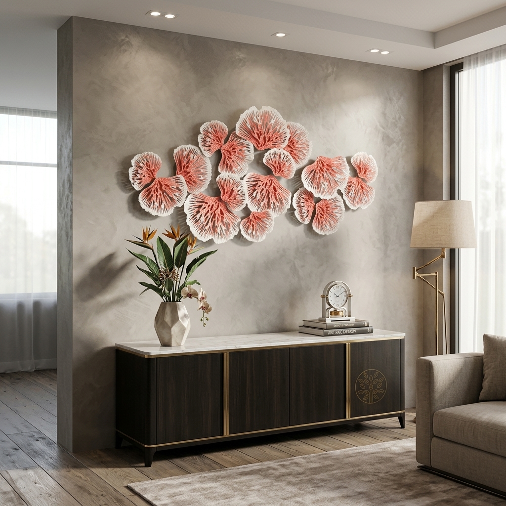 Trilo Decor Wall Art | Handcrafted Floral Metal Wall Décor - Image 7