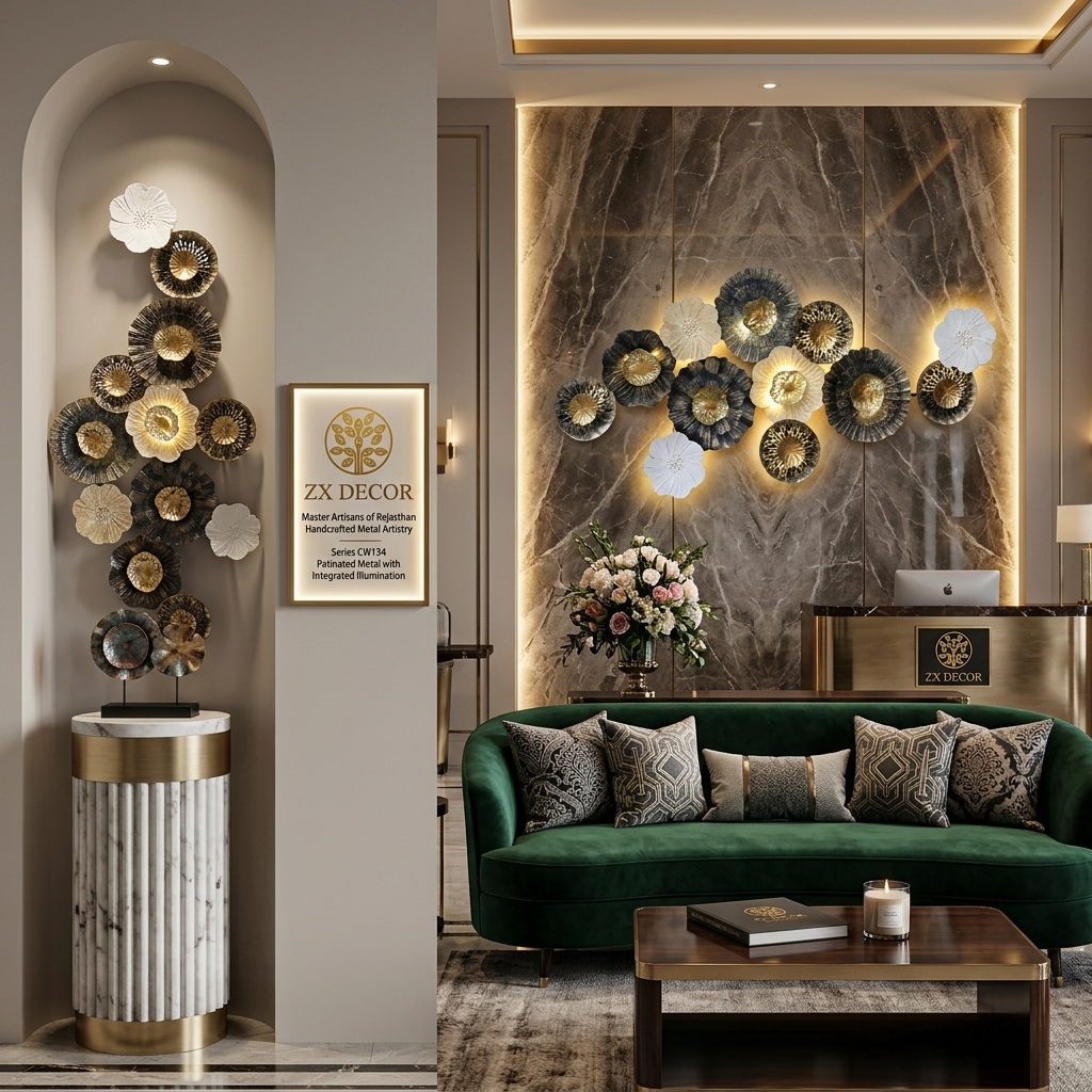 ZX Decor | Handcrafted Floral LED Wall Art - Image 6